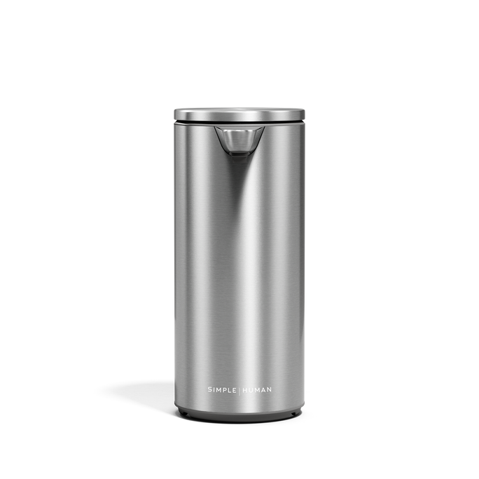 Simplehuman Rechargeable Sensor Pump 9 oz 266ml Brushed Stainless Steel, touch-free dispenser.