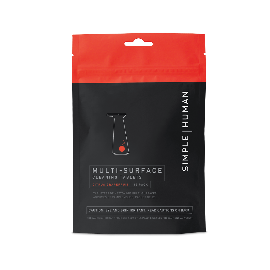 tablettes nettoyantes multi-surface au pamplemousse et aux agrumes
