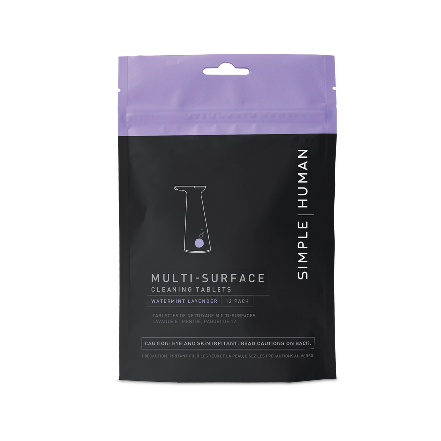 tablettes nettoyantes multi-surface à la menthe aquatique et à la lavande