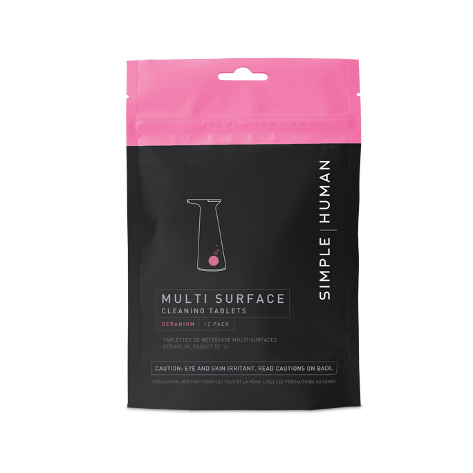 tablettes nettoyantes multi-surface au géranium
