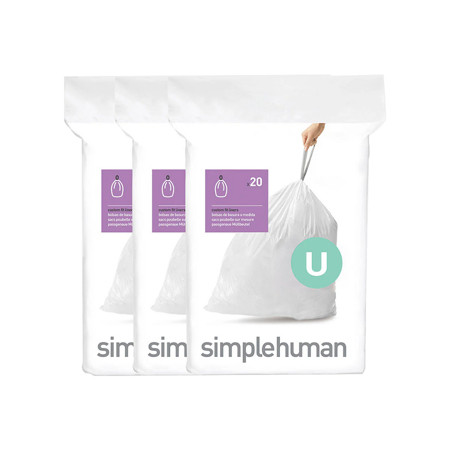 Simplehuman Liner Guide Code Code U Custom Fit Liners - Simplehuman