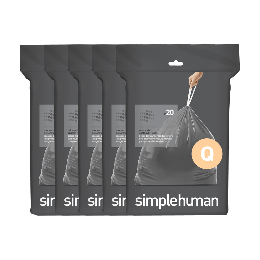 Simplehuman Liner Guide Code simplehuman code Q custom fit liners