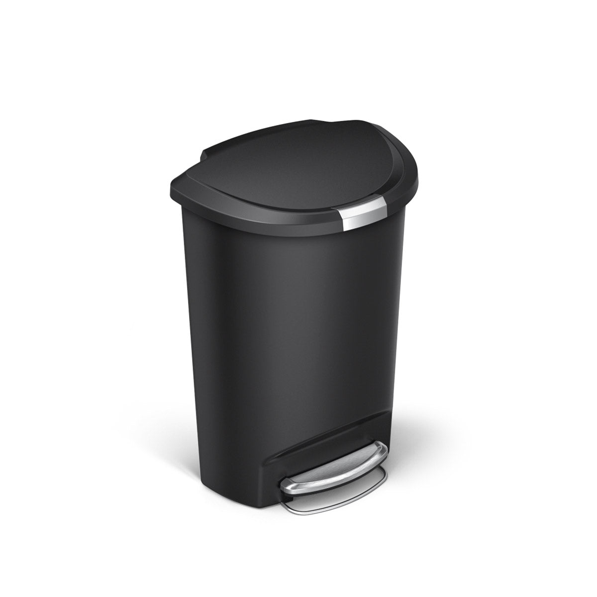 50L Semi-Round Plastic Step Trash Can - Simplehuman