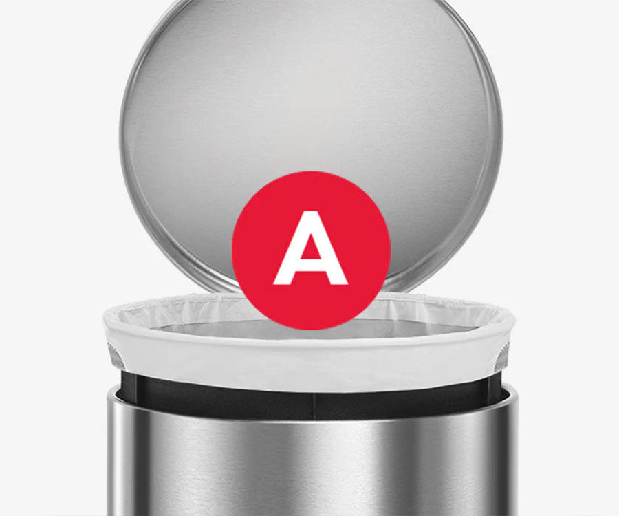 4.5L round step can - simplehuman