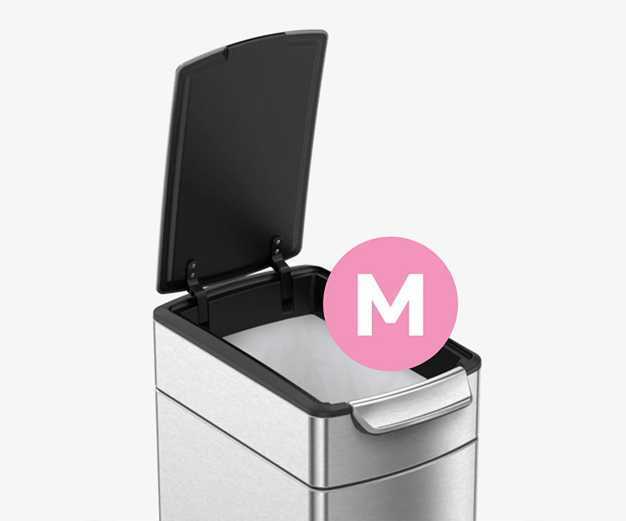 40L Slim Rectangular Touch-Bar Can - Simplehuman