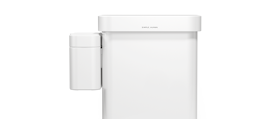 compost caddy - blanc