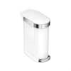 Poubelle étroite à pédale 45 litresWhite