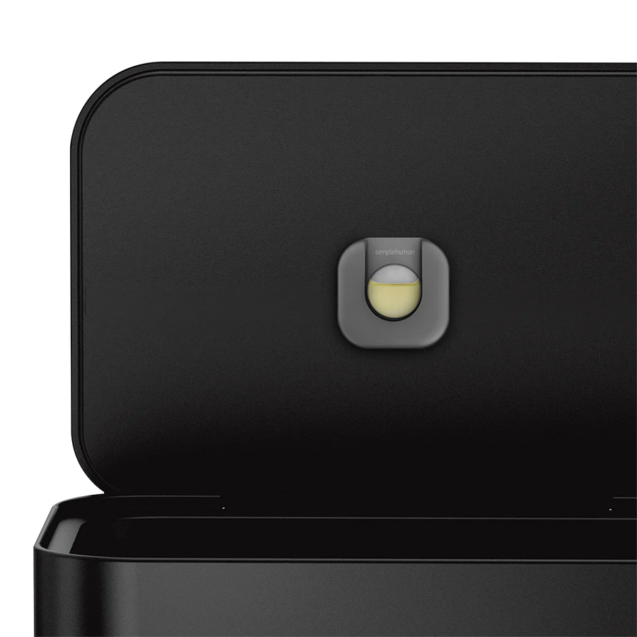 poubelle rectangulaire à pédale 55 litres, avec réserve à sacs