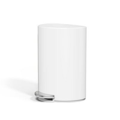 6L Semi-Round Step CanWhite