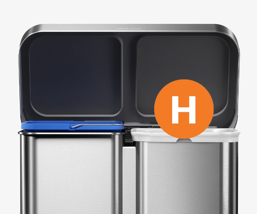 新品未開封　human made  trash can 30L Butterfly Step Can - Simplehuman