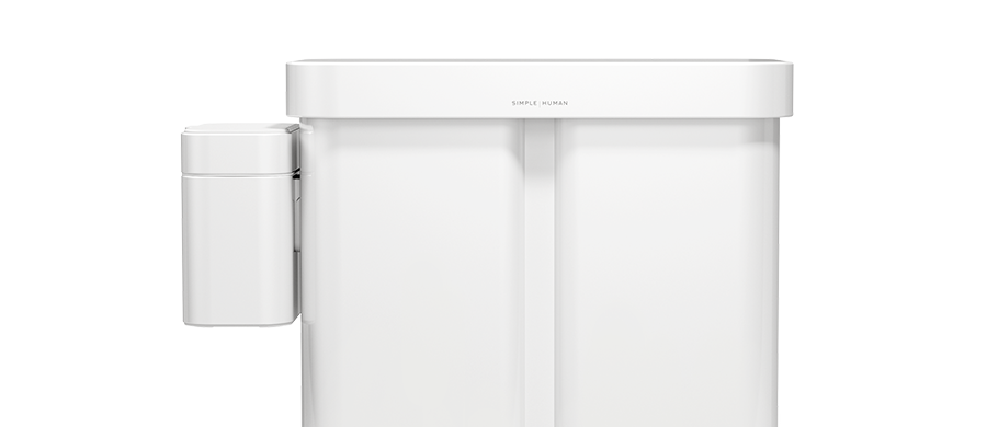 compost caddy - blanc