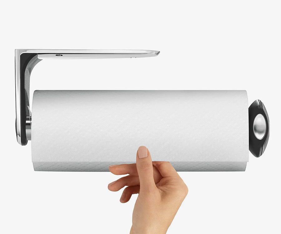 Porte-rouleau de papier essuie-tout en aluminium sans perçage : une organisation pratique pour vos essuie-tout de cuisine Label - Maison Porte-rouleau de papier essuie-tout en aluminium sans perçage : une organisation pratique pour vos essuie-tout de cuisine Label - Maison