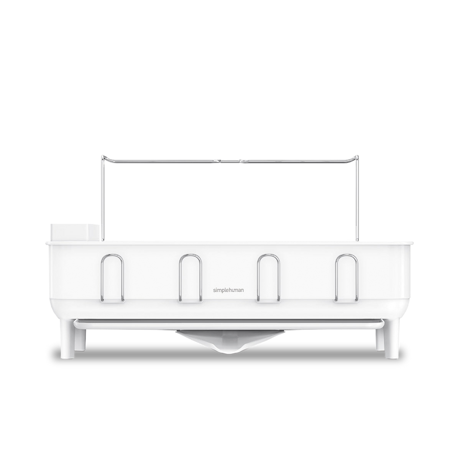 égouttoir à cadre en acier avec porte-verres à vin