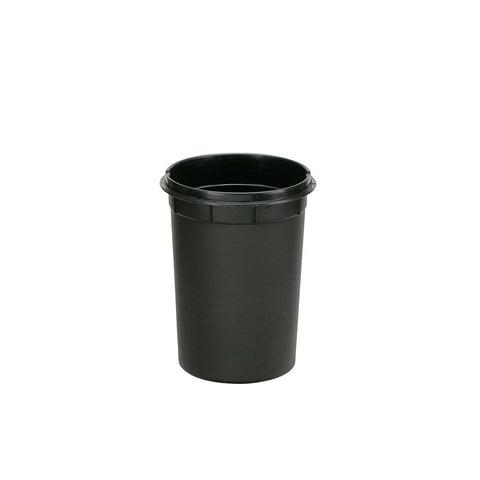 4.5L black plastic trash bucket 