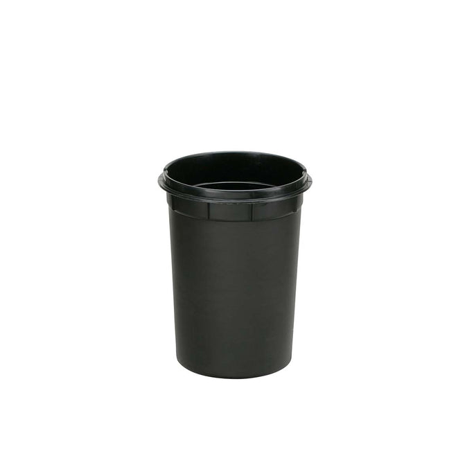 4.5L black plastic trash bucket  - main image