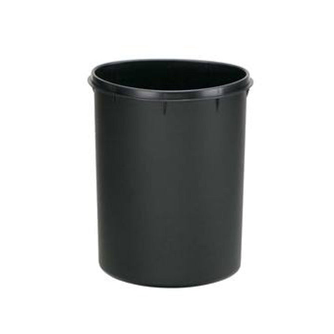 6L black plastic trash bucket [SKU:pd5004]