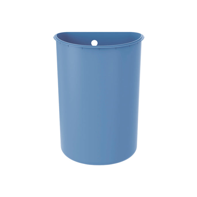 10L semi-round blue plastic trash bucket [SKU:pd5008]
