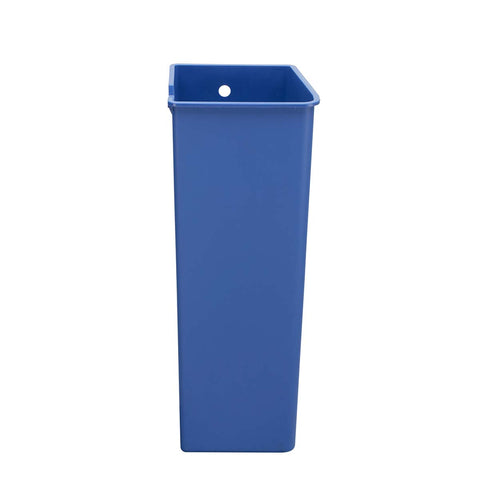 bac de recyclage en plastique bleu de 24 L 