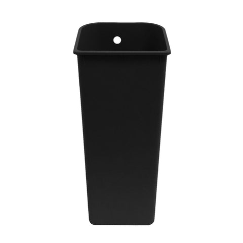 20L black plastic trash bucket 