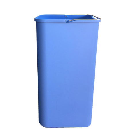 24L blue plastic recycling bucket 