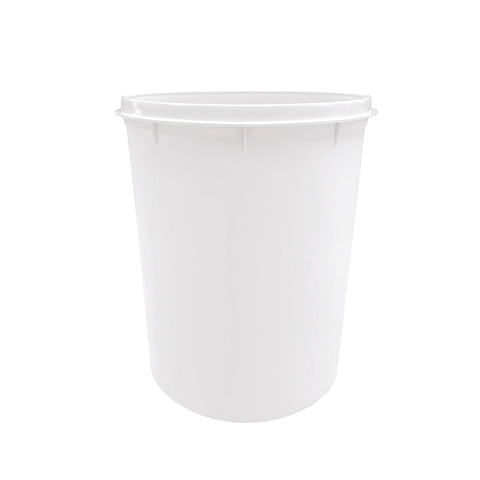 6L white plastic trash bucket 