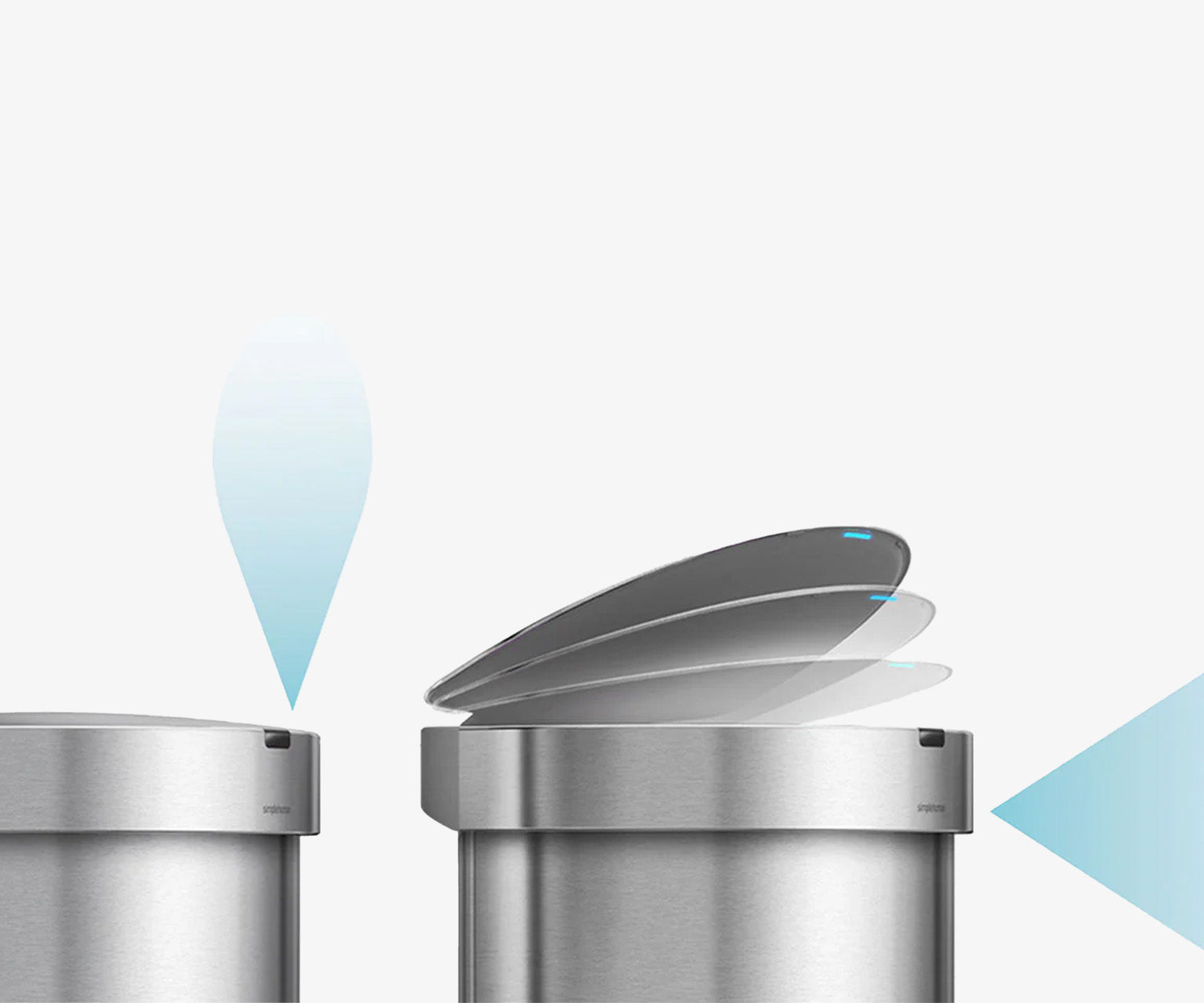 45L Semi-Round Sensor Can - Simplehuman