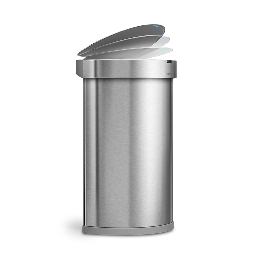 poubelle demi-lune à capteur 45 litres