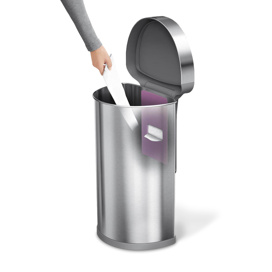 poubelle demi-lune à capteur 45 litres