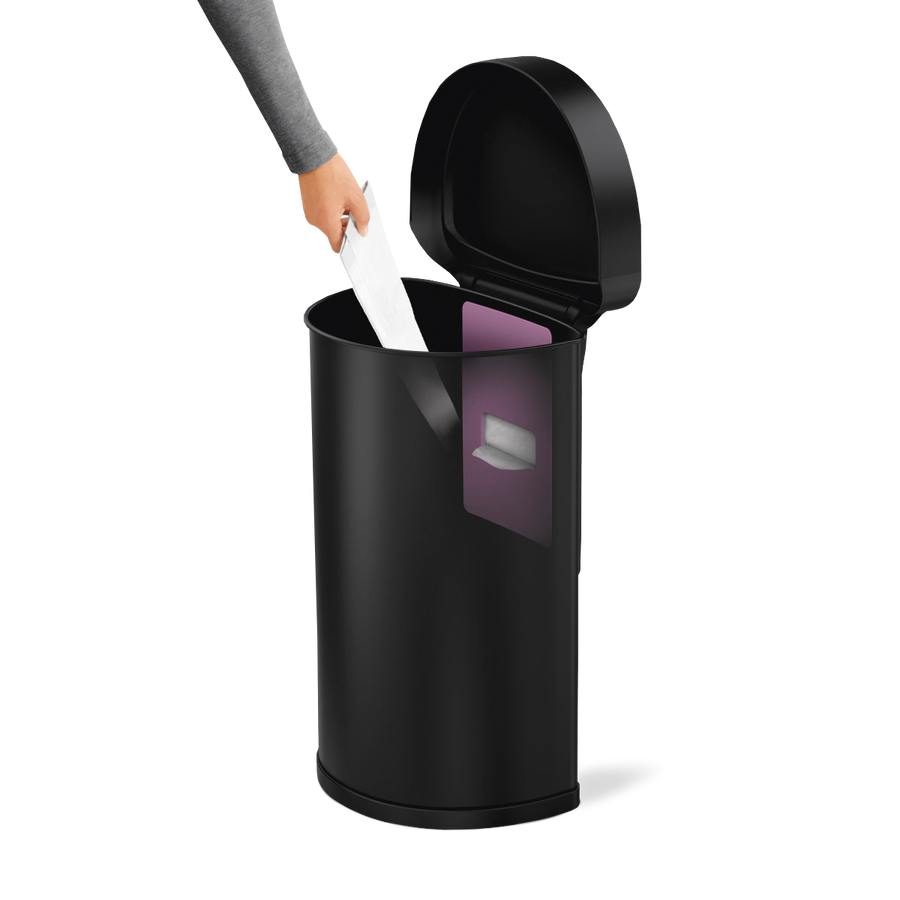 poubelle demi-lune à capteur 45 litres