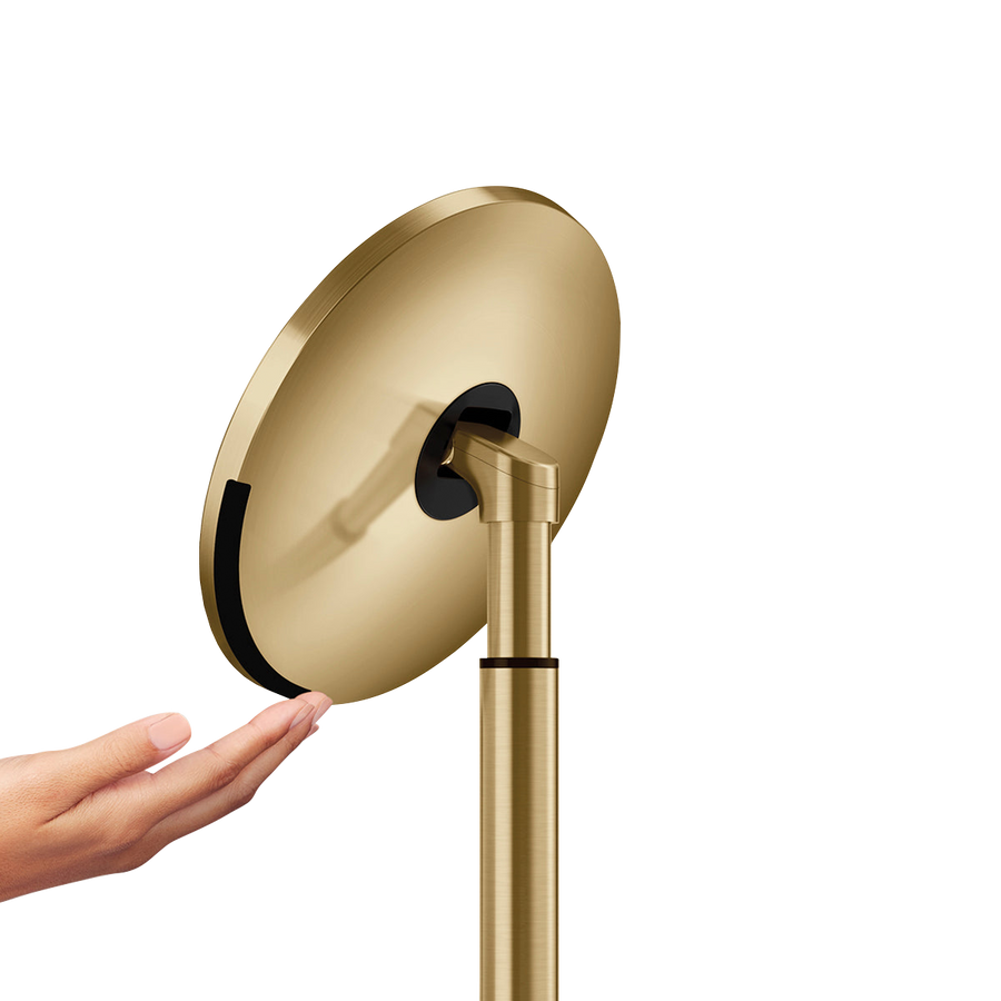 rangement de douche à ressort simplehuman, en acier inoxydable