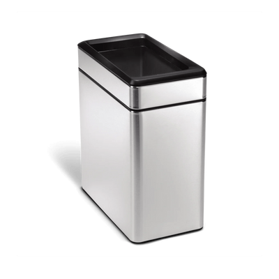 poubelle étroite ouverte 10 litres