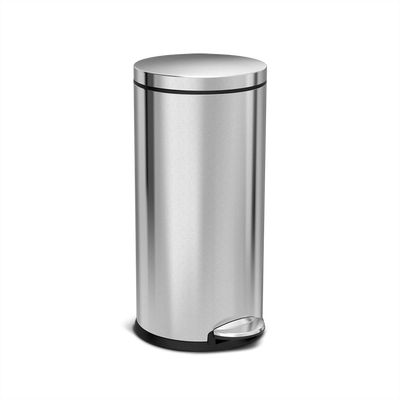 poubelle ronde classique à pédale 30 litres