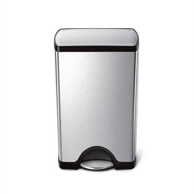 poubelle rectangulaire classique à pédale 38 litres