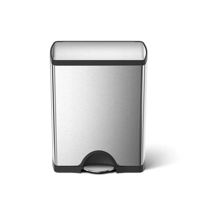 poubelle rectangulaire classique à pédale 50 litres