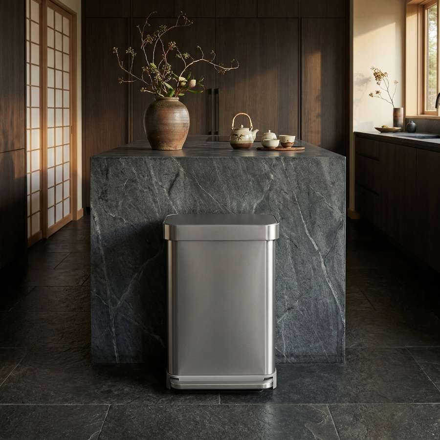 45L Rectangular Step Can with Liner Pocket - Simplehuman 45L Rectangular Step Can with Liner Pocket - Simplehuman