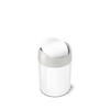 mini poubelle 1.5 litresblanc