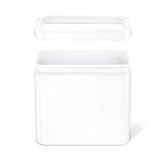 25L slim open can - white finish - exploded lid view