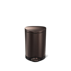 6L semi-round step can - dark bronze finish - front view image