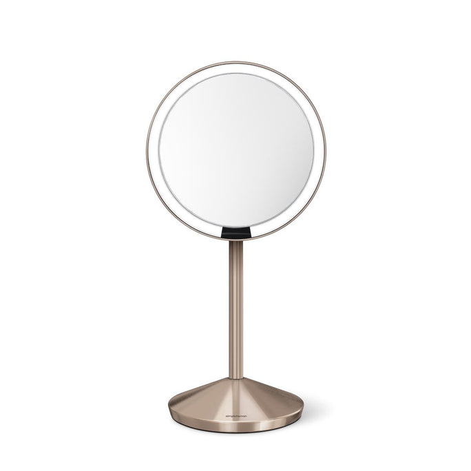 miroir à capteur 12 cm, grossissement en x10, or rose